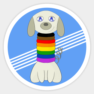 Dog Rainbow Sticker